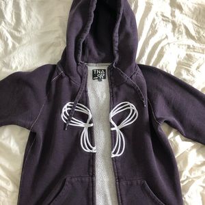 XS zip up TNA sweater